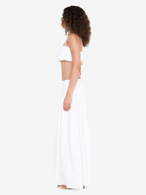 DOMENIC CROPPED BUBBLE TOP - IVORY
