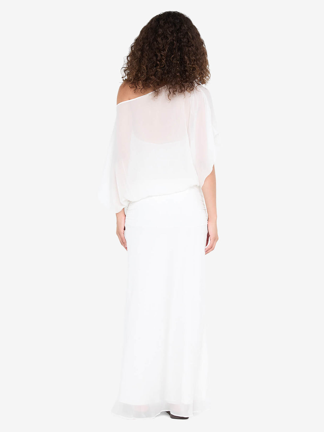 DELILAH OVERLAY MAXI DRESS - IVORY