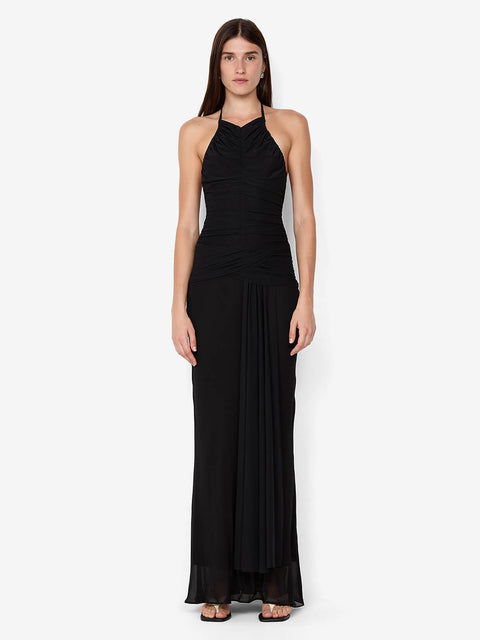 DELILAH HALTER MAXI DRESS - BLACK