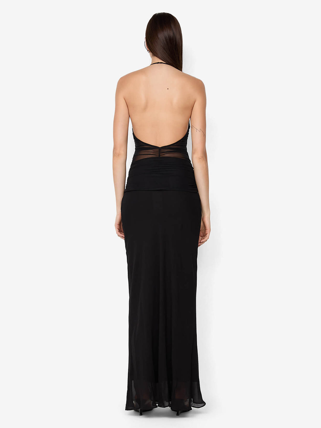 DELILAH HALTER MAXI DRESS - BLACK