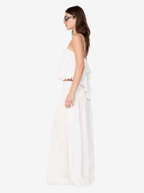 MARLOWE MAXI SKIRT - WHITE