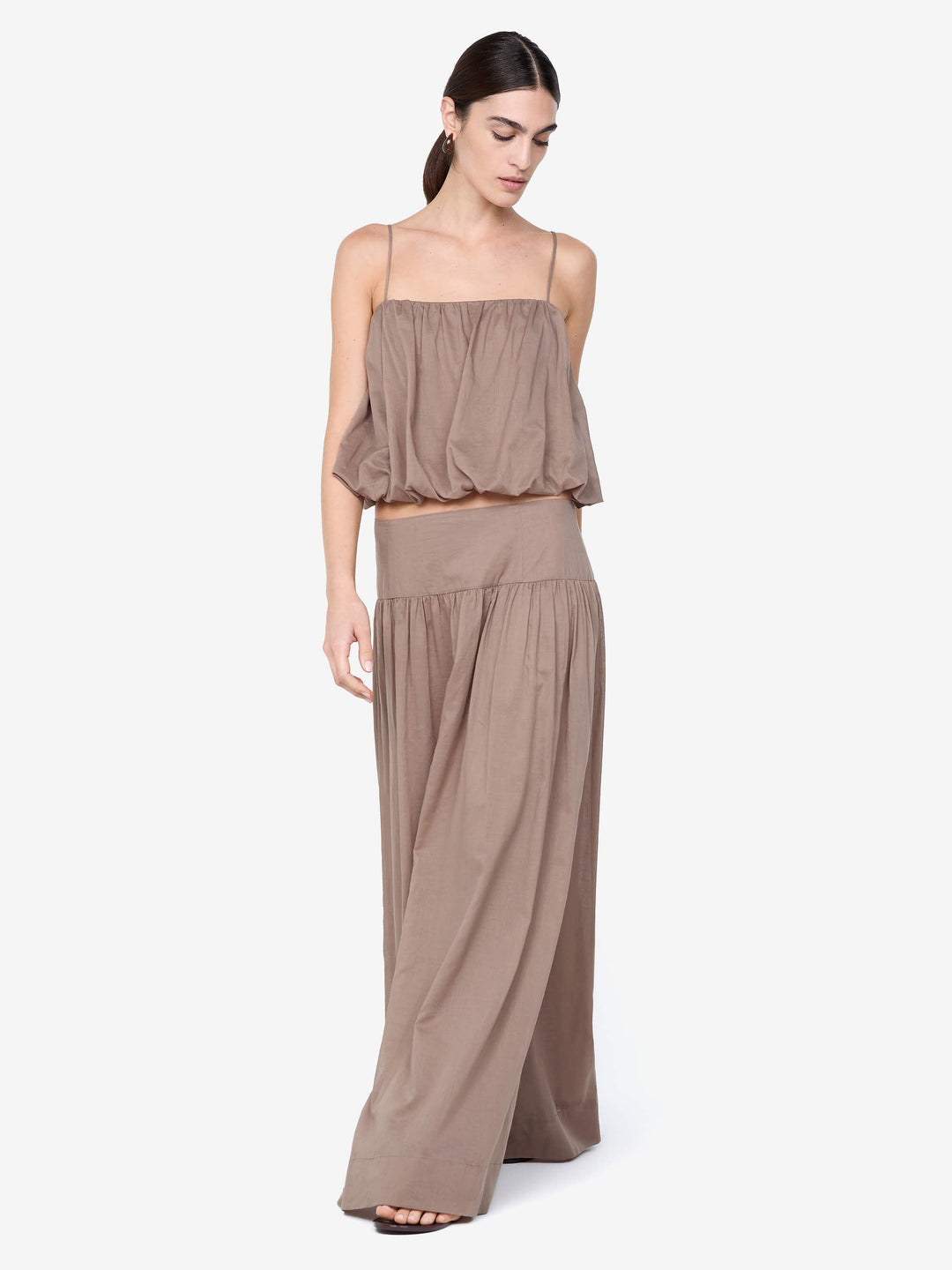 MARLOWE MAXI SKIRT - TAUPE