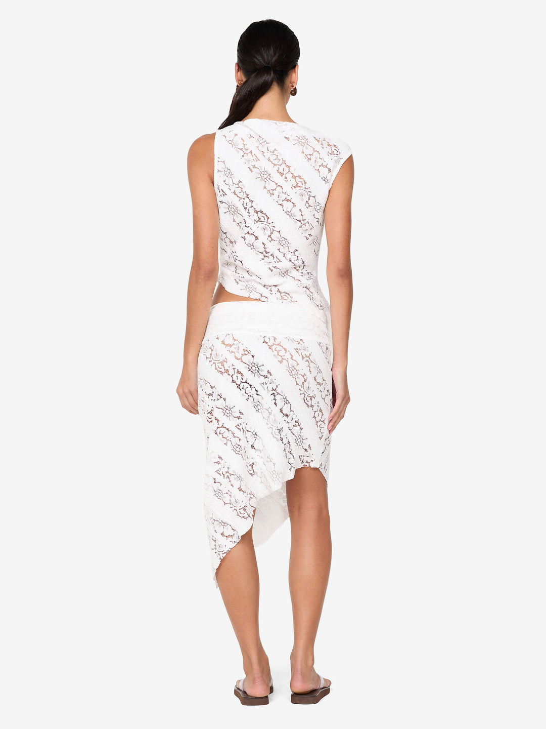 HENRIETTA ASYM TOP - WHITE