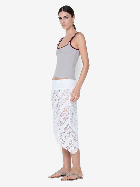 LANA SQUARE NECK TANK - DOVE GREY / PLUM