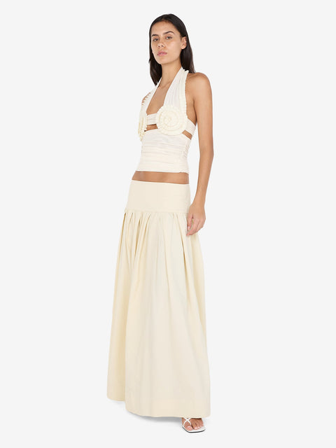 DANTE MAXI SKIRT - BUTTERCREAM