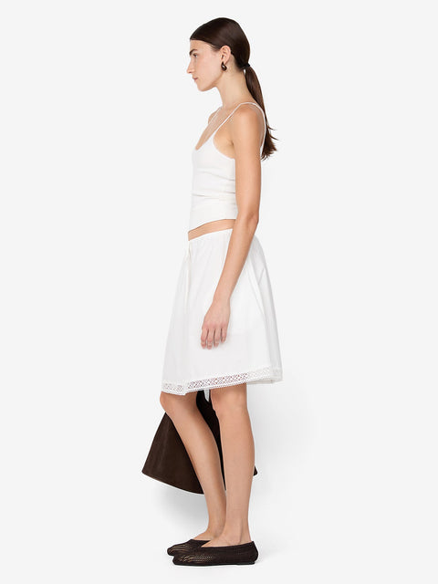 ARABELLE MIDI SKIRT - WHITE