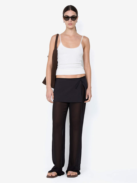 MARALIA OVERLAY PANT - BLACK