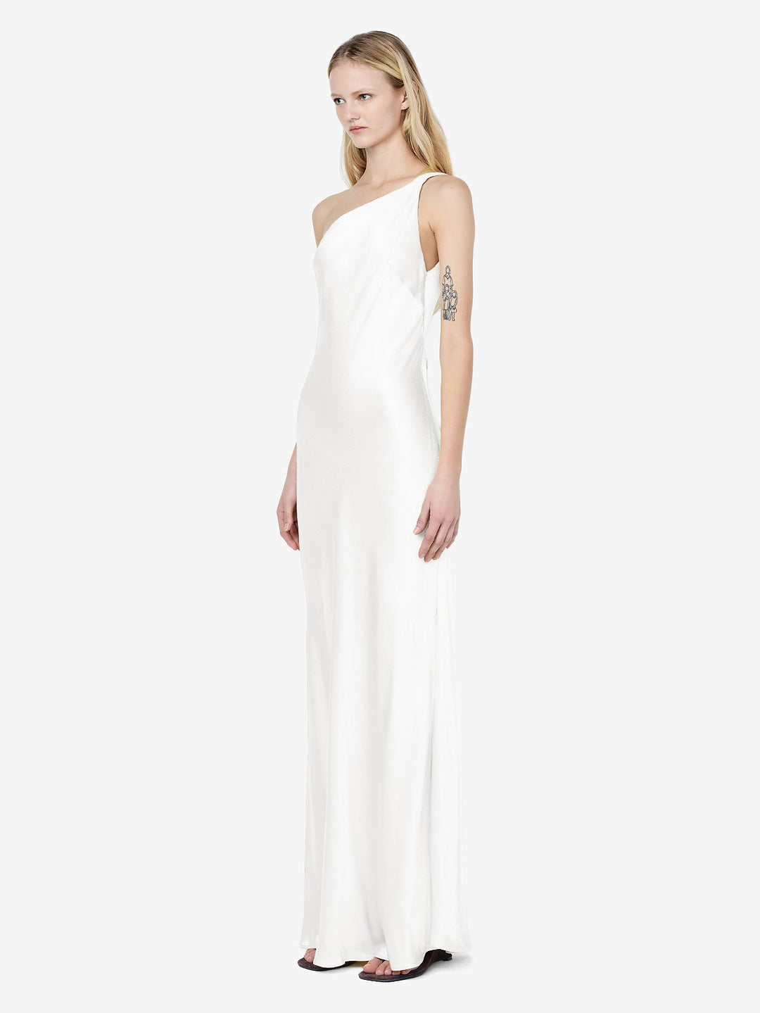 GIA ASYM MAXI DRESS - IVORY