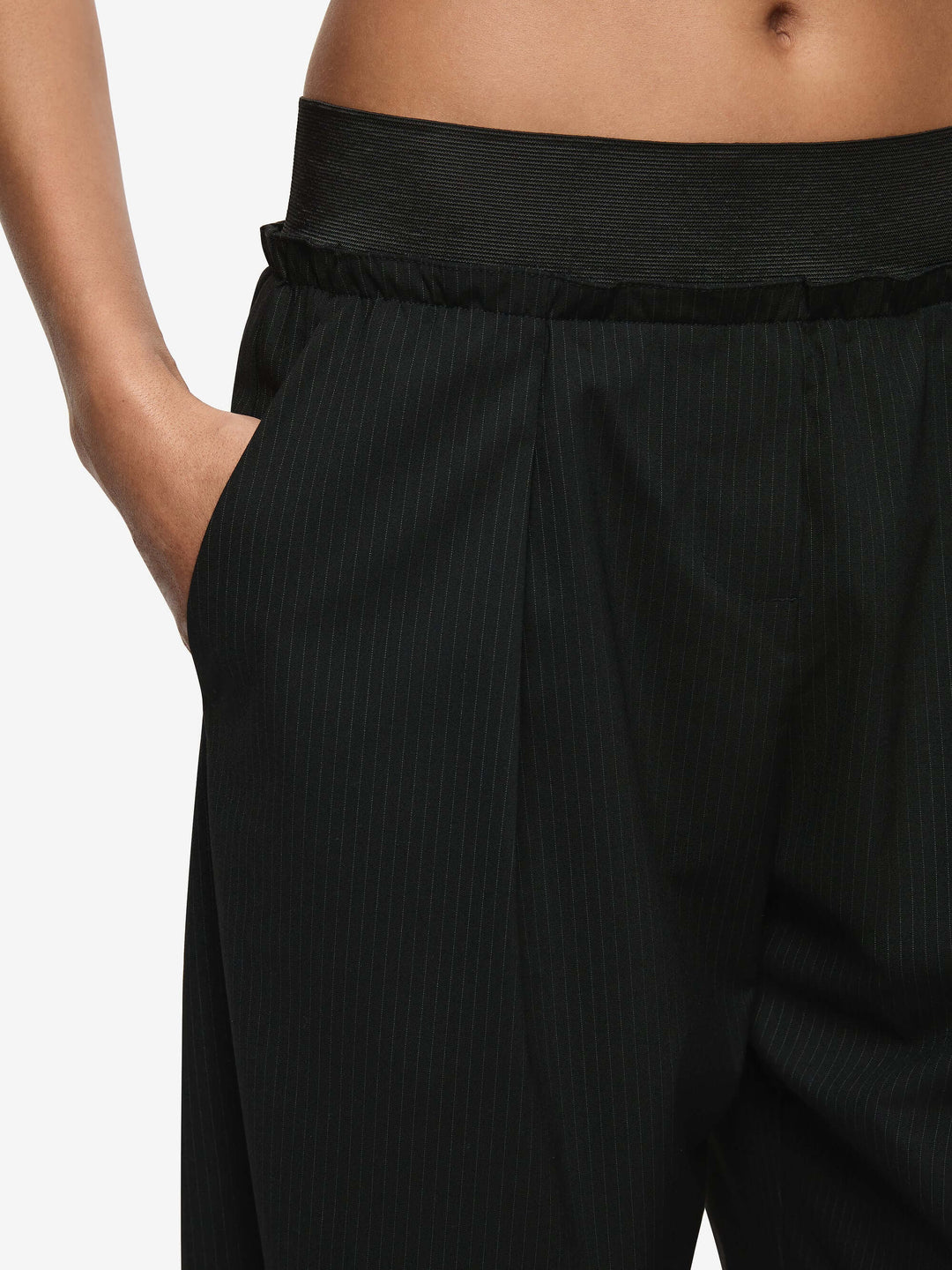 MARCELLI LONG SHORT - BLACK/WHITE STRIPE