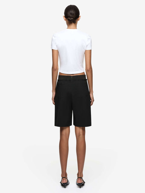 MARCELLI LONG SHORT - BLACK/WHITE STRIPE