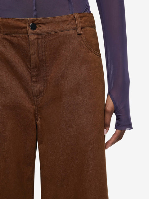 ANISTA DENIM PANT - COGNAC