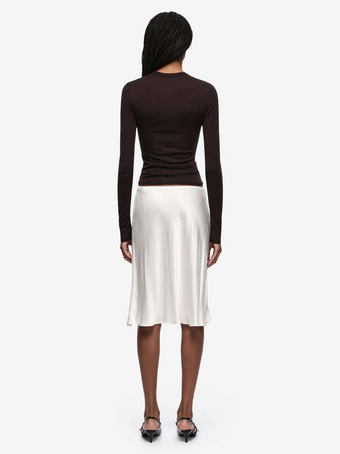 RUE LONG SLEEVE TOP - DARK CHOCOLATE