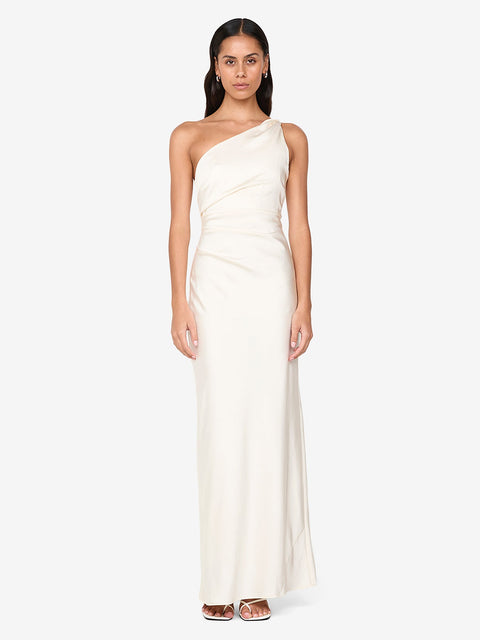 LUNETTA ASYM DRESS - CREAM