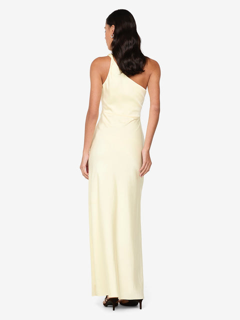 LUNETTA ASYM DRESS - ICE YELLOW