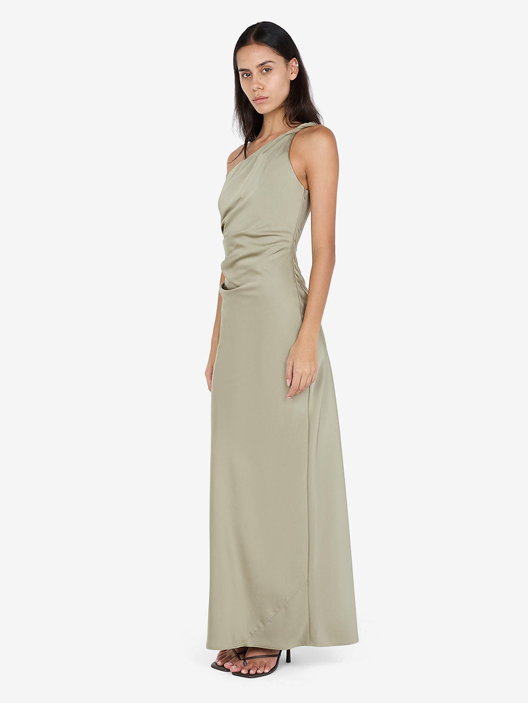 LUNETTA ASYM DRESS - SAGE