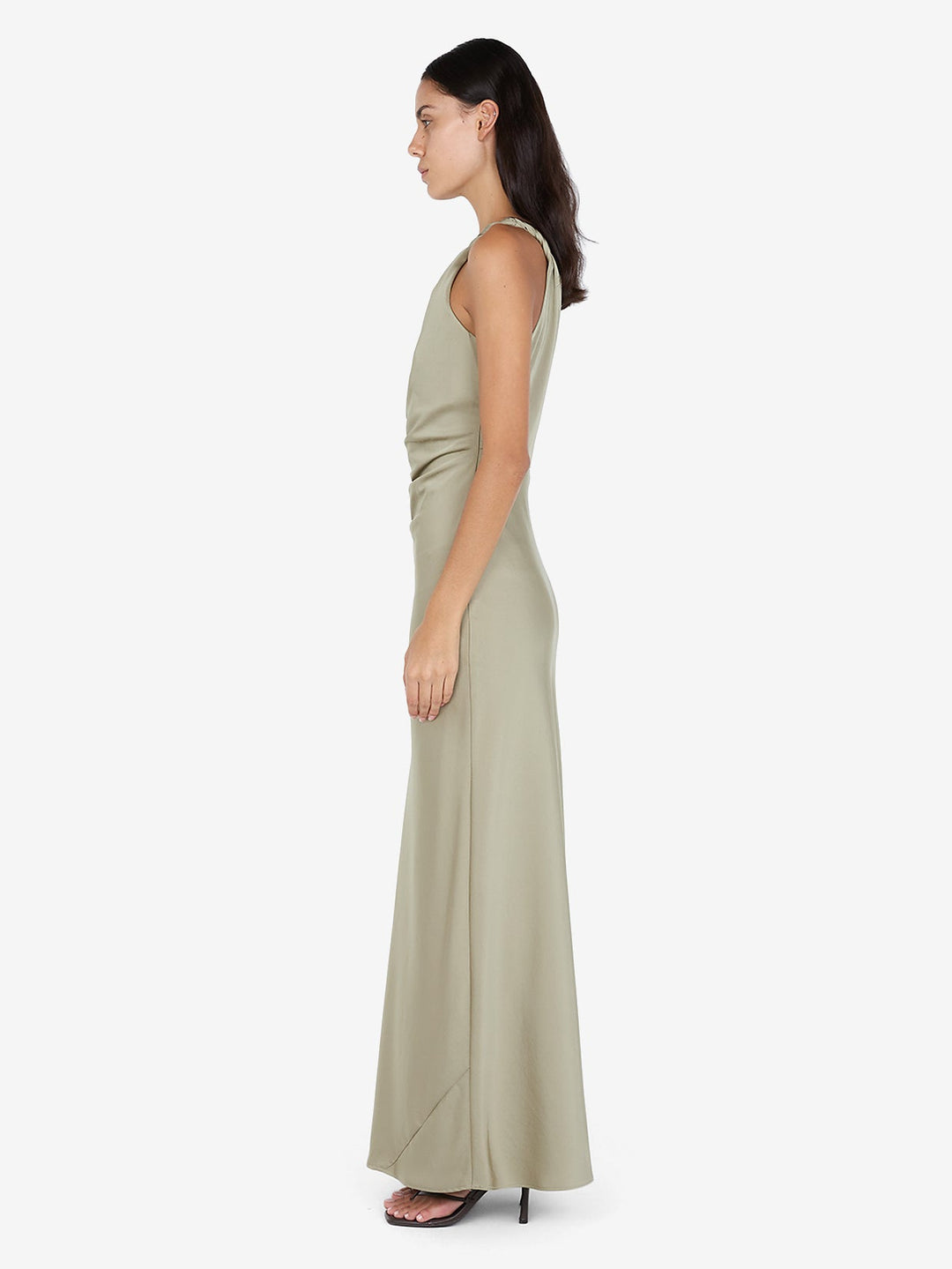 LUNETTA ASYM DRESS - SAGE
