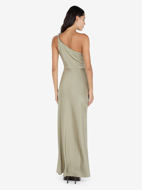LUNETTA ASYM DRESS - SAGE