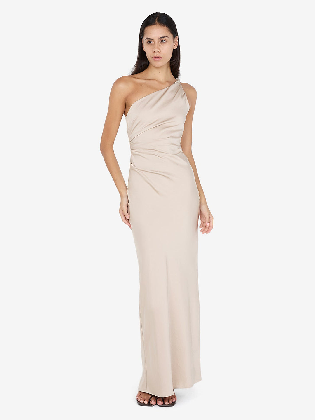 LUNETTA ASYM DRESS - SAND