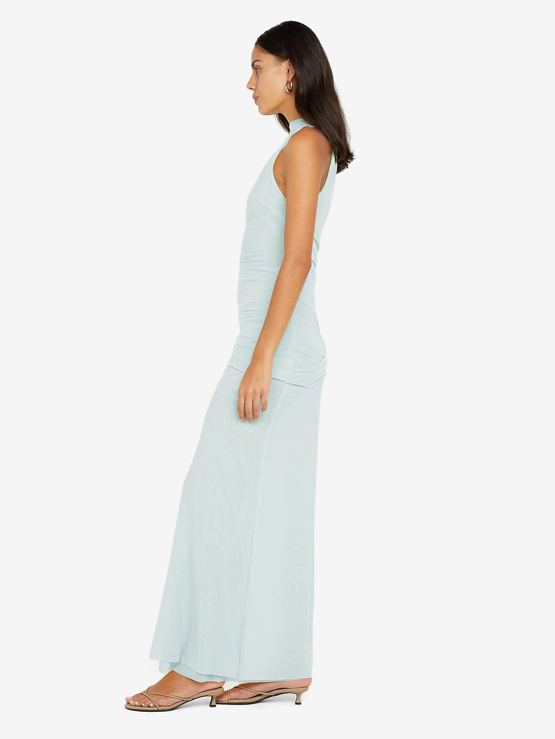 knee length dresses for ladies BLAINE DRAPE MAXI DRESS - SPEARMINT