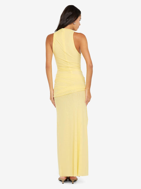 BLAINE DRAPE MAXI DRESS - BUTTER