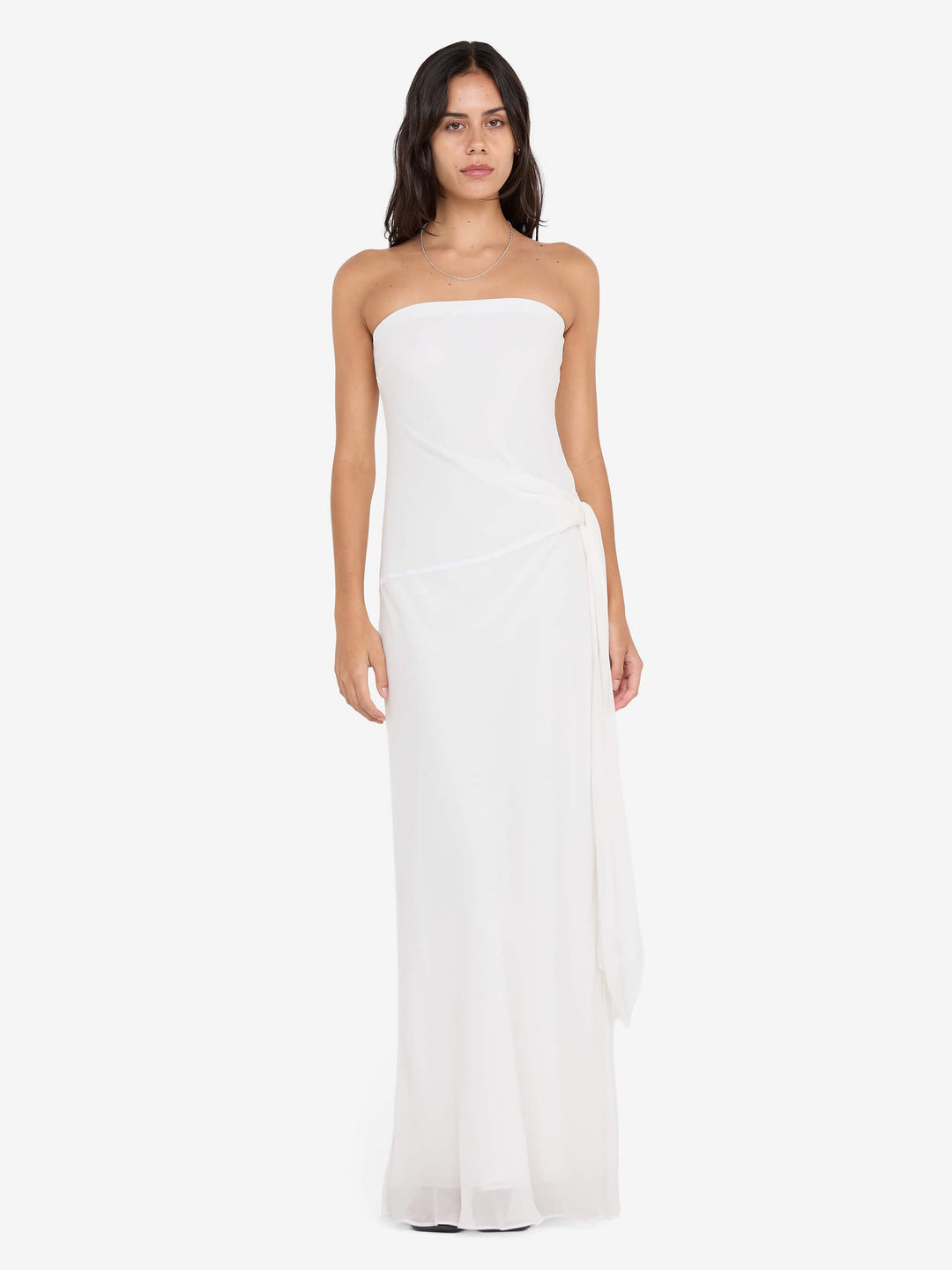 SONEVA STRAPLESS MAXI DRESS - IVORY