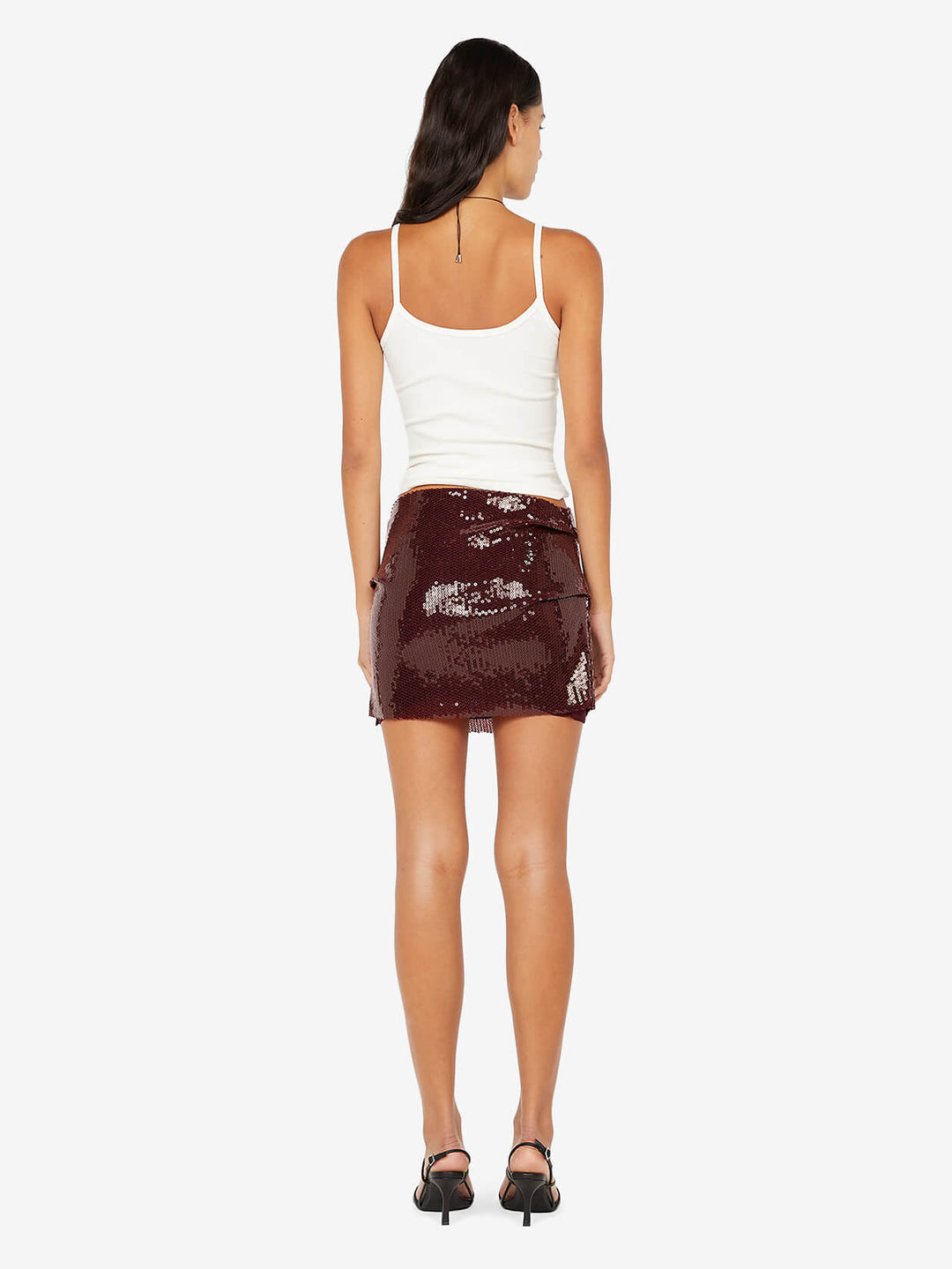 CELESTIA MINI SKIRT - PLUM