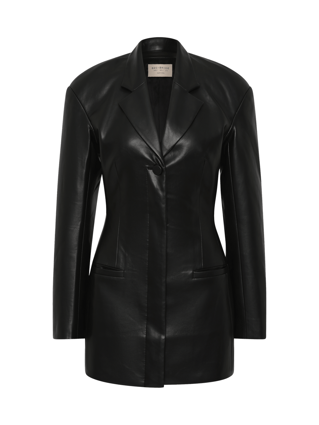 SAPHIRA BLAZER MINI DRESS - BLACK
