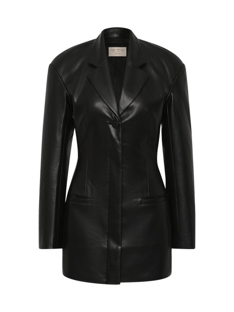 SAPHIRA BLAZER MINI DRESS - BLACK