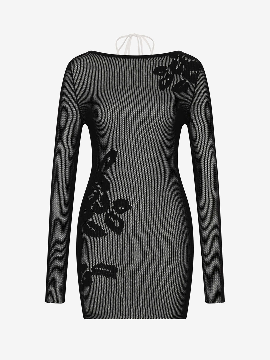 KORALI MINI DRESS - BLACK/IVORY