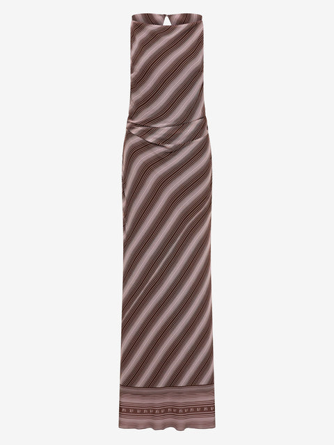 EVELY MAXI DRESS - GEO SCARF PRINT