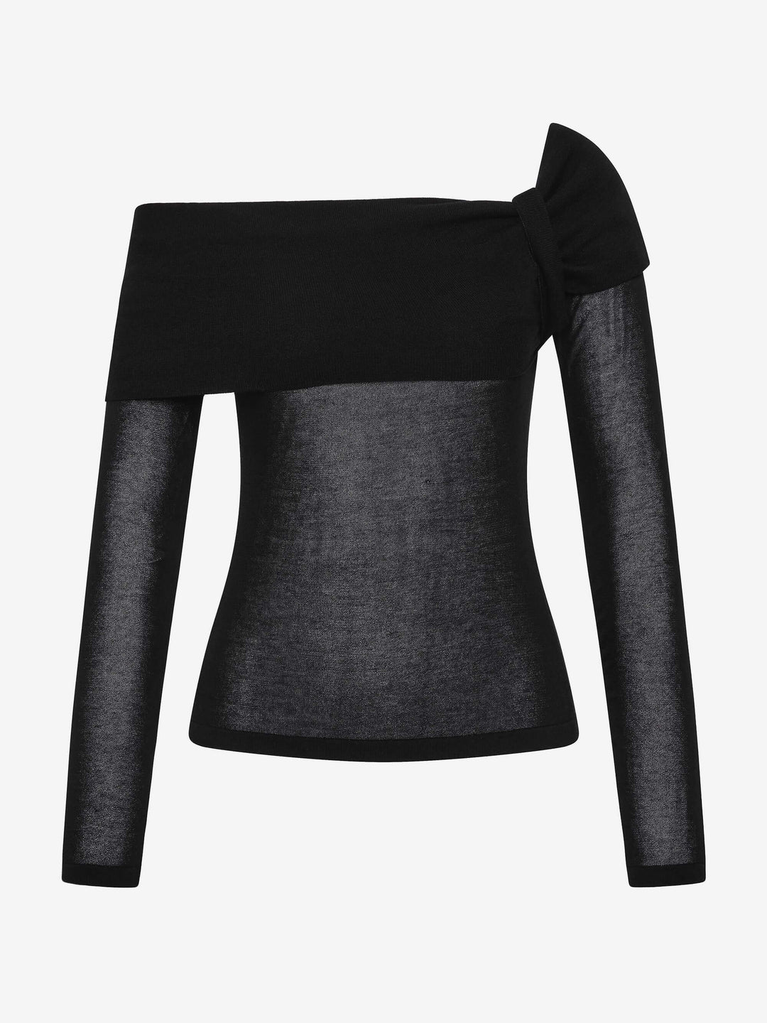 BIANCE LONG SLEEVE TOP - BLACK