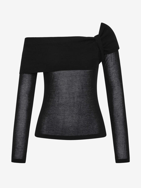 BIANCE LONG SLEEVE TOP - BLACK