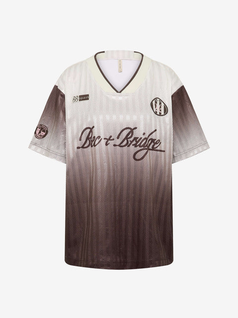 ZELIA JERSEY T SHIRT - BITTER CHOC OMBRE