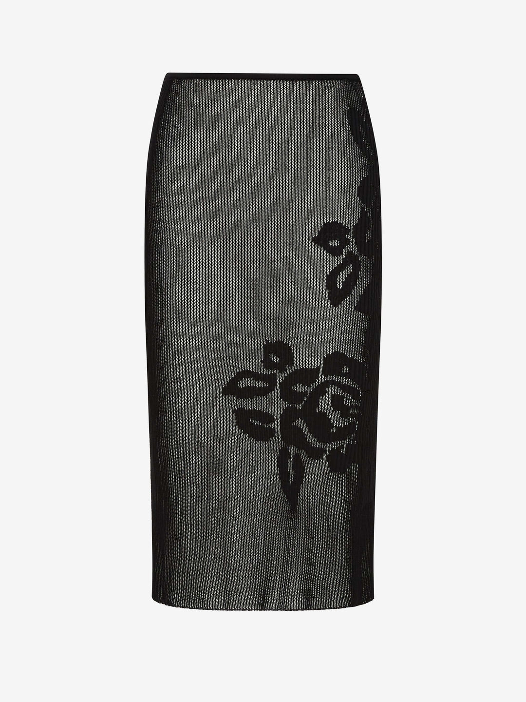 KORALI MIDI SKIRT - BLACK/IVORY