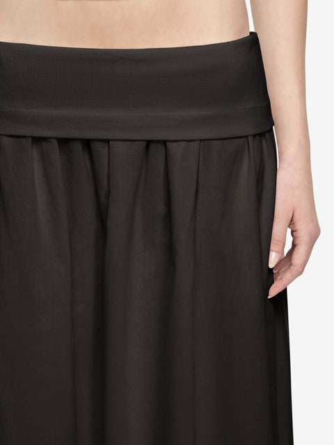 ARI MAXI SKIRT  - SLATE