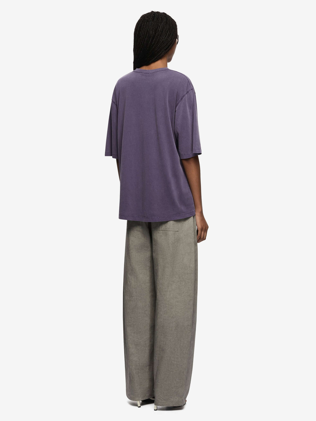 COLE V NECK TEE - AMETHYST