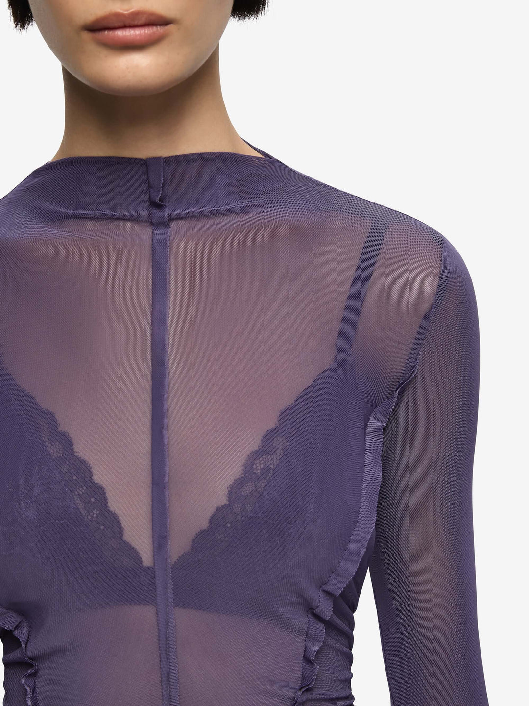 DELILA LONG SLEEVE TOP - AMETHYST