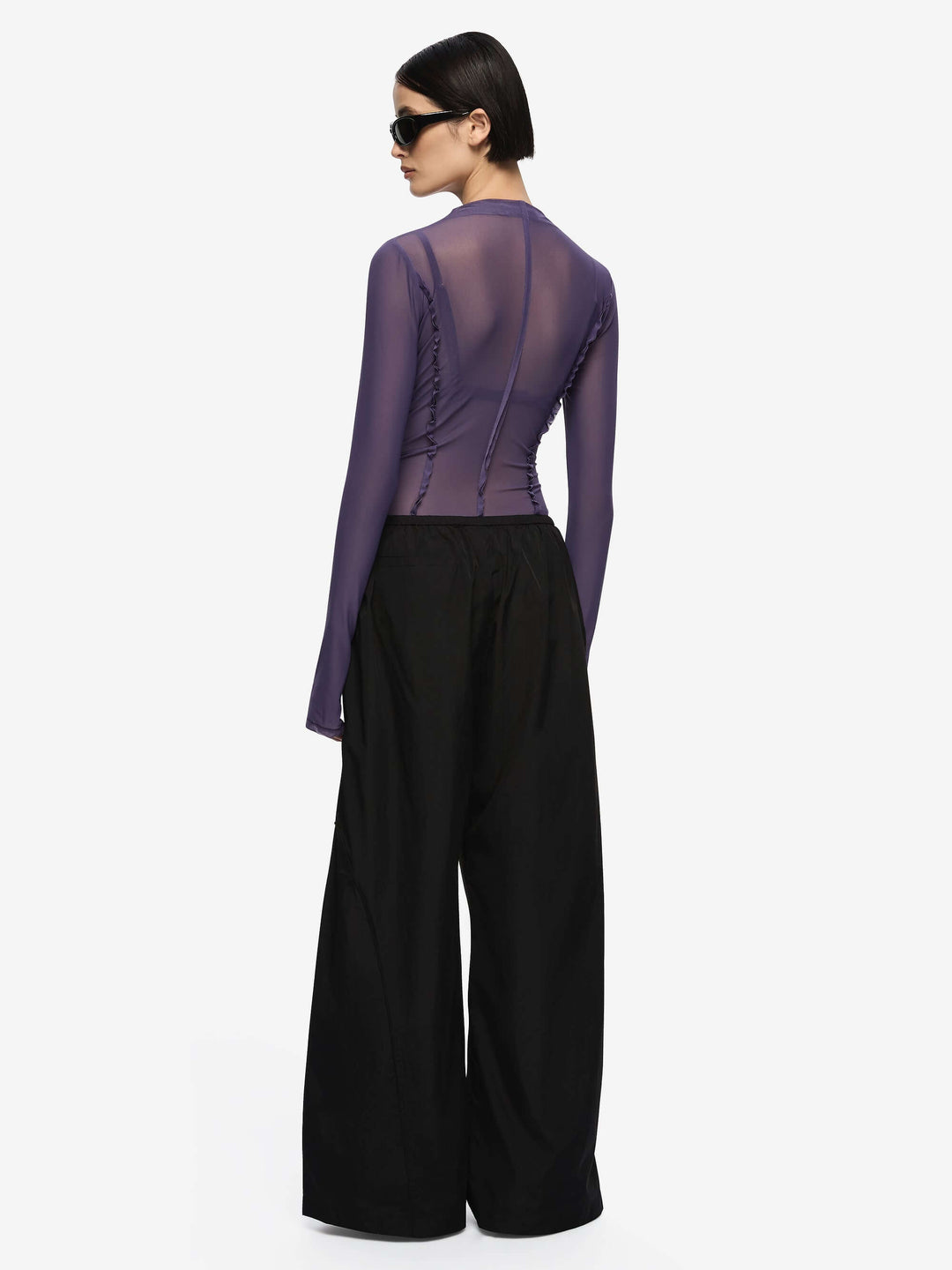 DELILA LONG SLEEVE TOP - AMETHYST