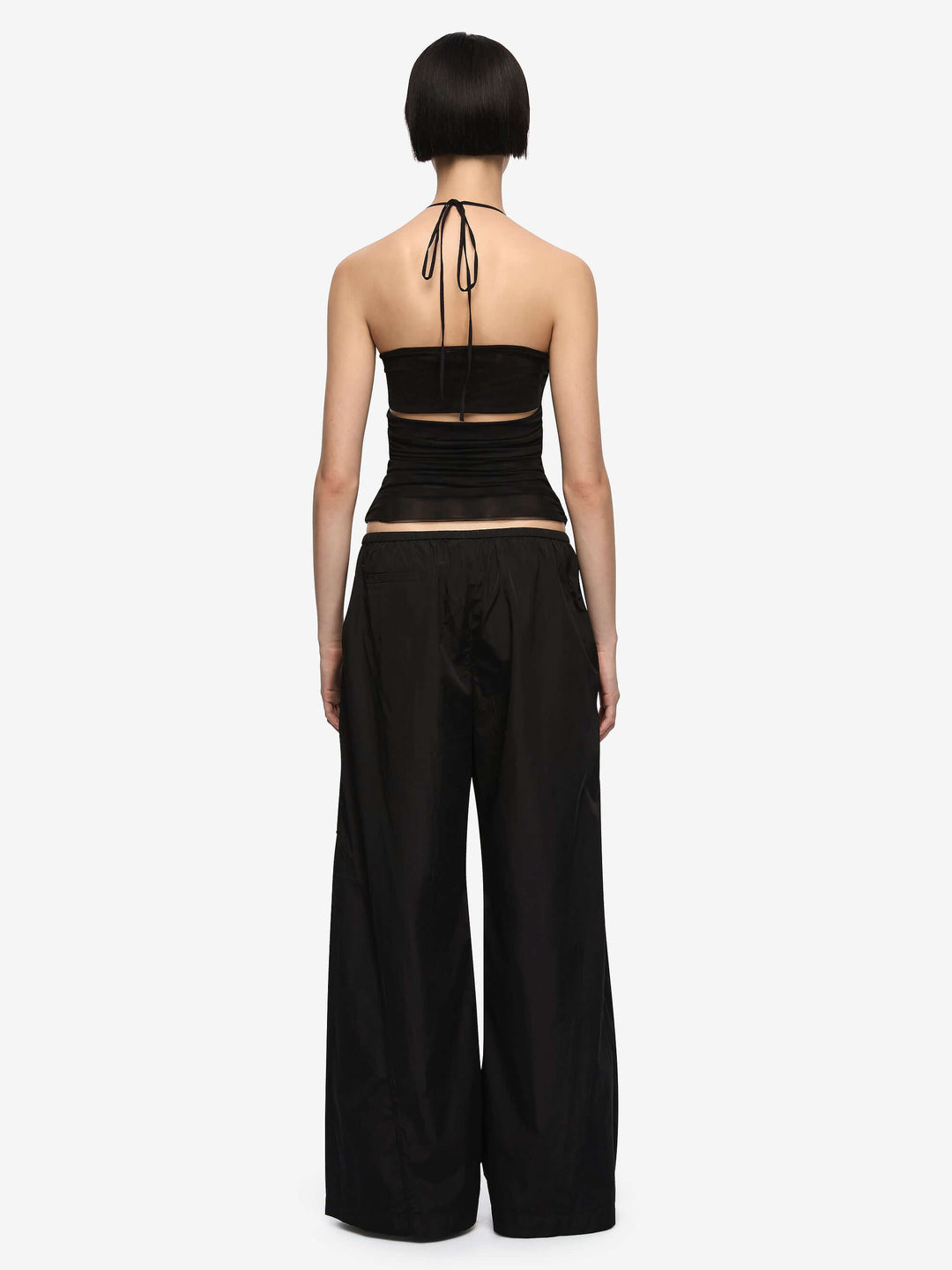 DELILA SPIRAL TOP - BLACK