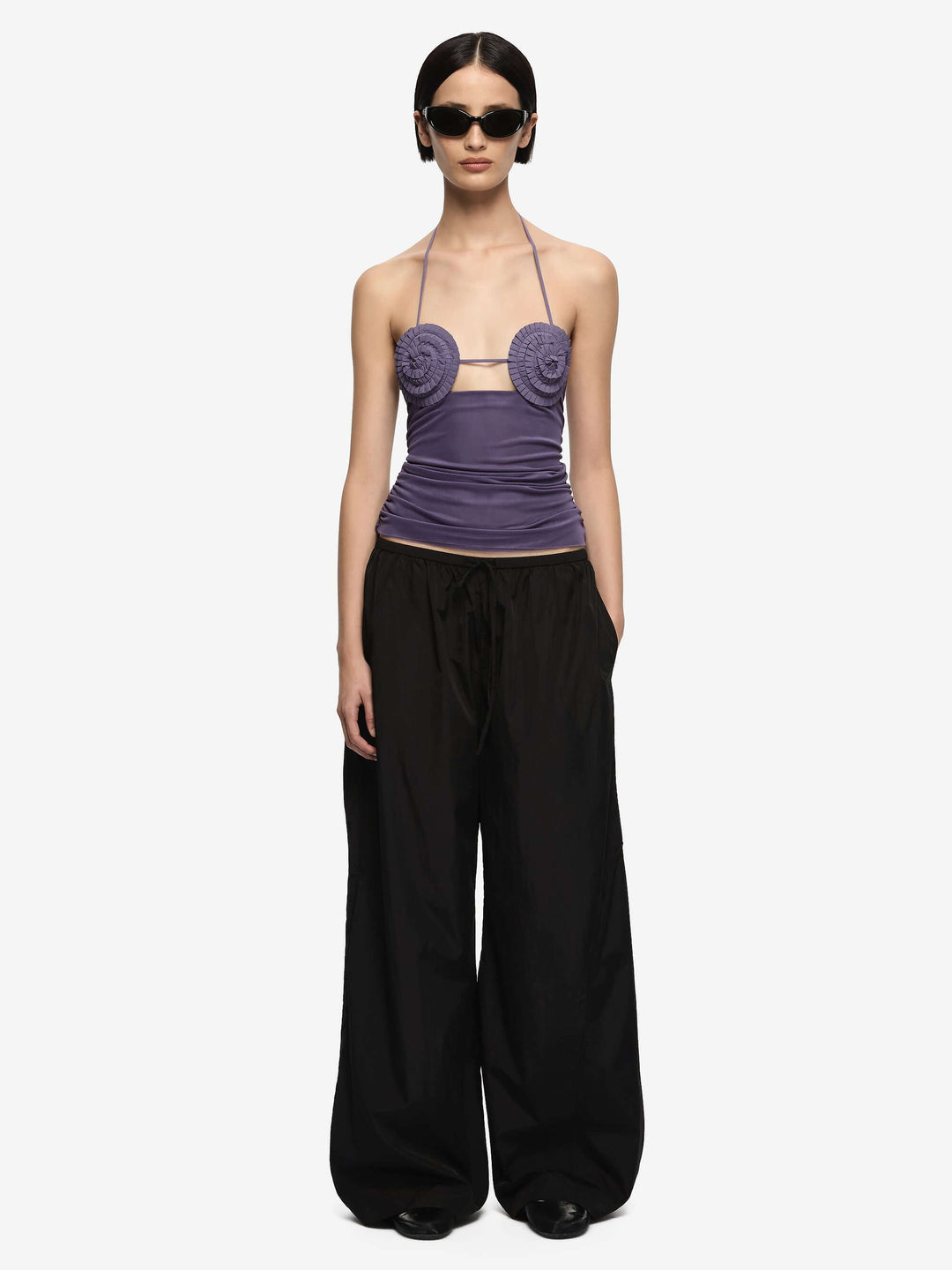 DELILA SPIRAL TOP - AMETHYST