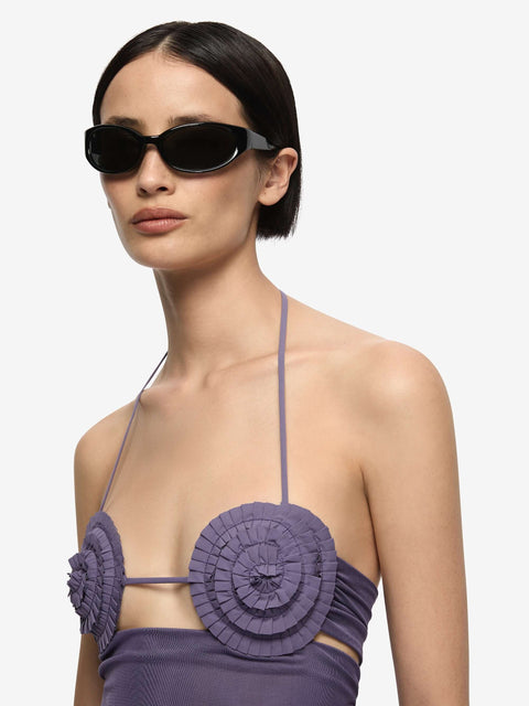 DELILA SPIRAL TOP - AMETHYST