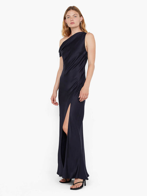 ROMA ASYM DRESS - INK