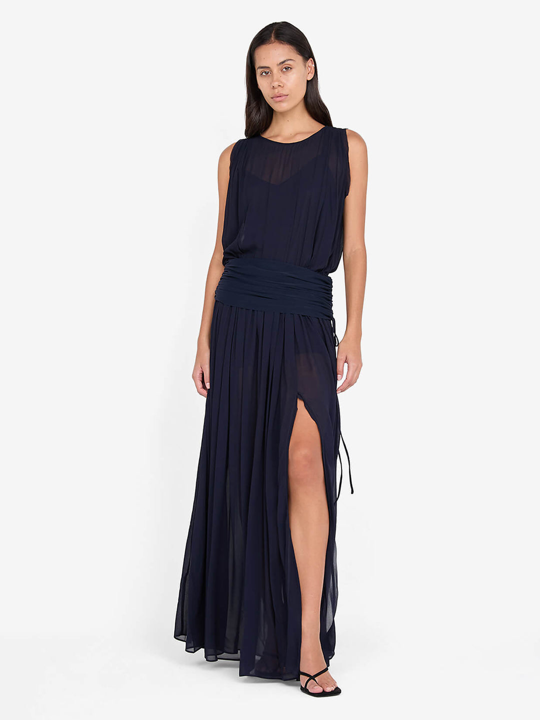 RHONE DROP WAIST DRESS - INK - BEC + BRIDGE RHONE DROP WAIST DRESS - INK - BEC + BRIDGE