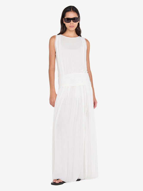 RHONE DROP WAIST DRESS - IVORY