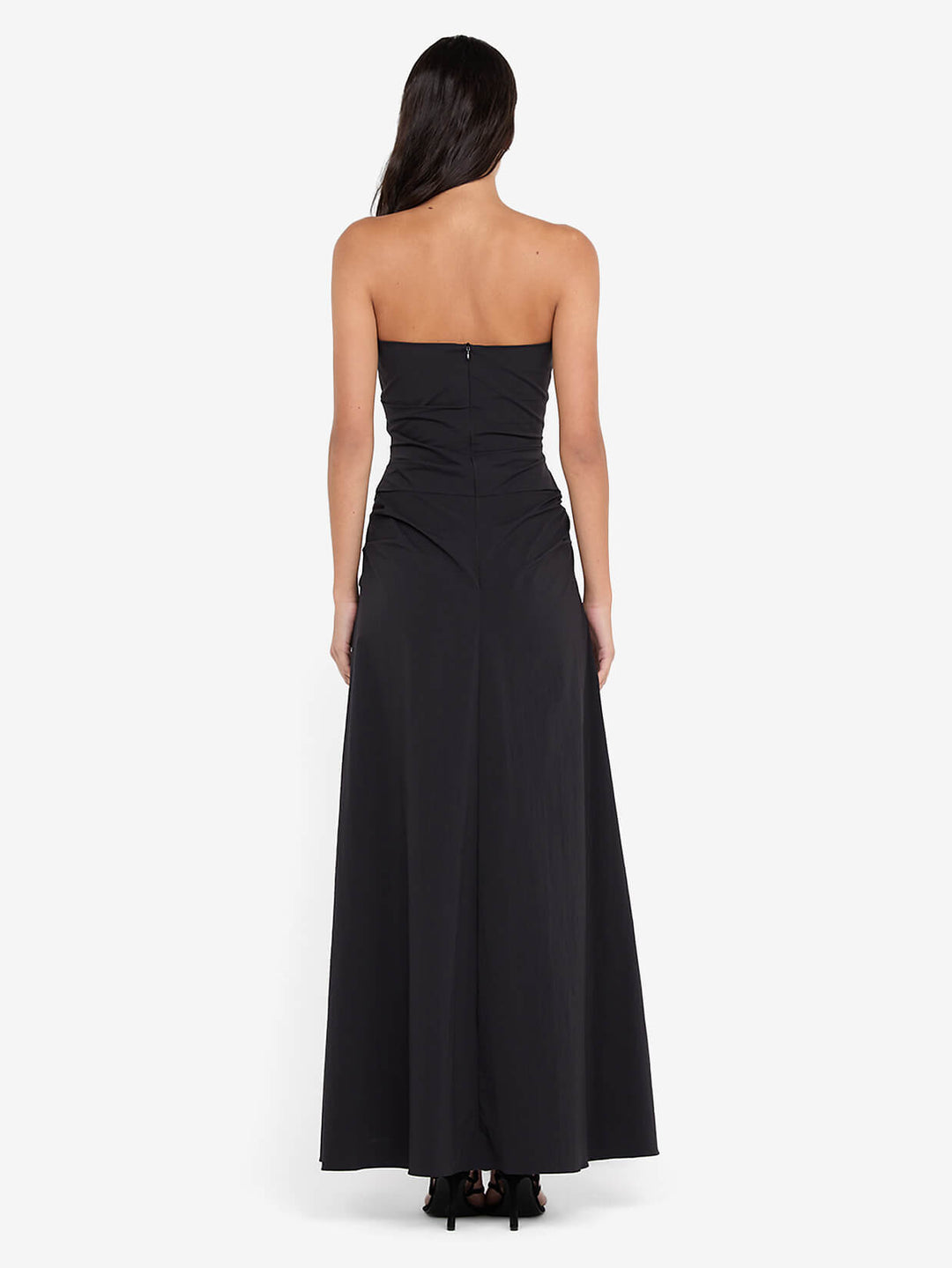 ANGELINA STRAPLESS MAXI DRESS - BLACK