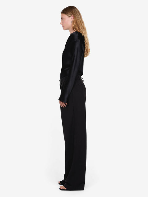 CARMELA ASYM TOP - BLACK