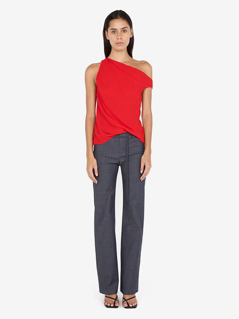 RHONE DRAPE TOP - CHILLI
