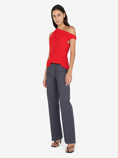 RHONE DRAPE TOP - CHILLI
