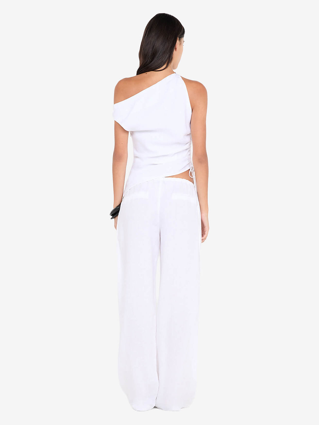 ELYCE ASYM TOP - WHITE