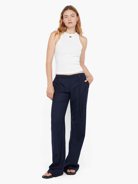 ZAYANA STRAIGHT LEG PANT - INK PINSTRIPE